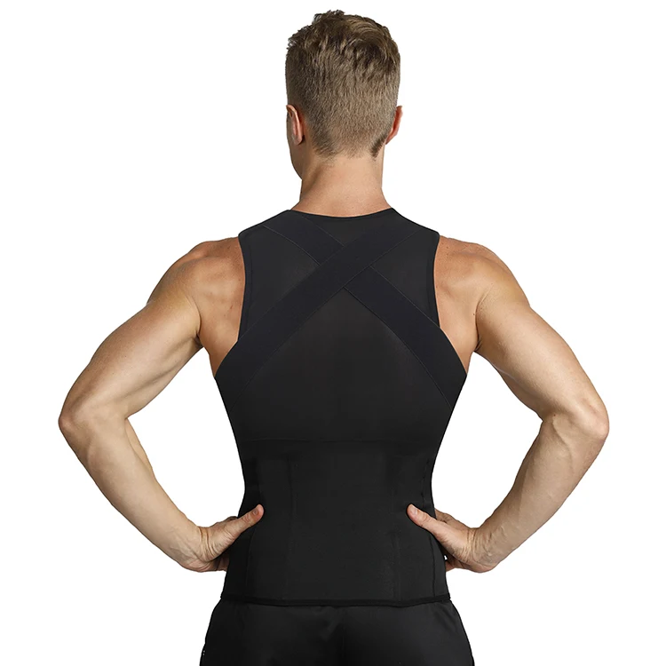 
2019 New Style Sport Shapewear Waist Trainer Vest Men Body Shaper Corset Slimming Vest 