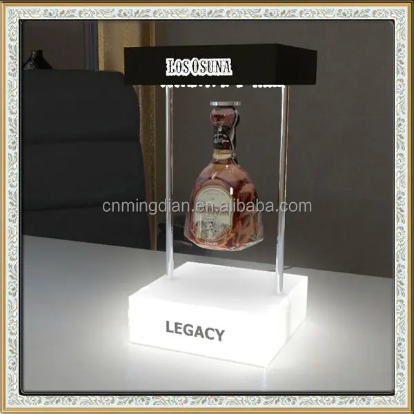Изготовленный На Заказ СВЕТОДИОДНЫЙ Магнитный Плавающий дисплей для бутылок вина