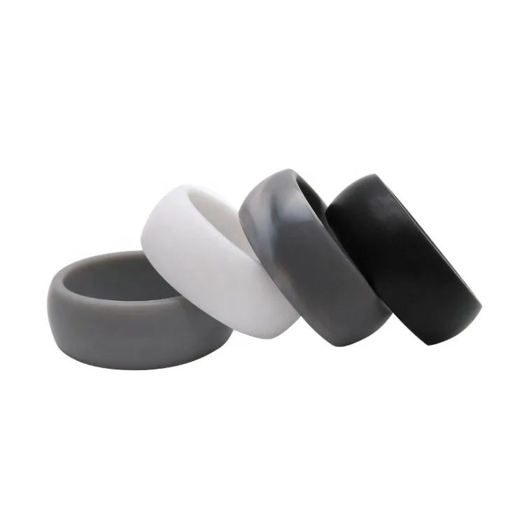 Fashion silicone wedding ring for women