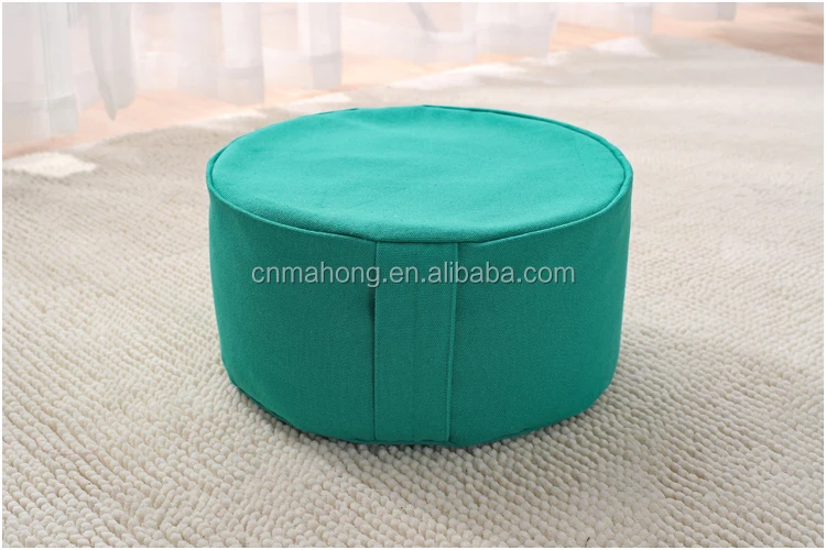 Zafu Yoga Meditation Bolster Pillow Cushion Filled with Buckwheat cushion