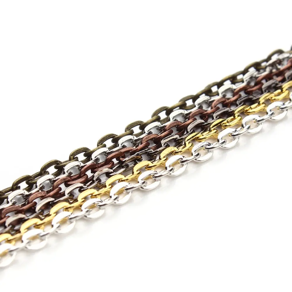 Manufacturer Jewelry findings 2x3 mm rolo Brass Chain