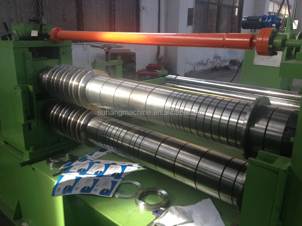 1-3 мм толщина 1300 мм ширина Рулонного Металла Простой гидравлической Мощности Линии продольной резки