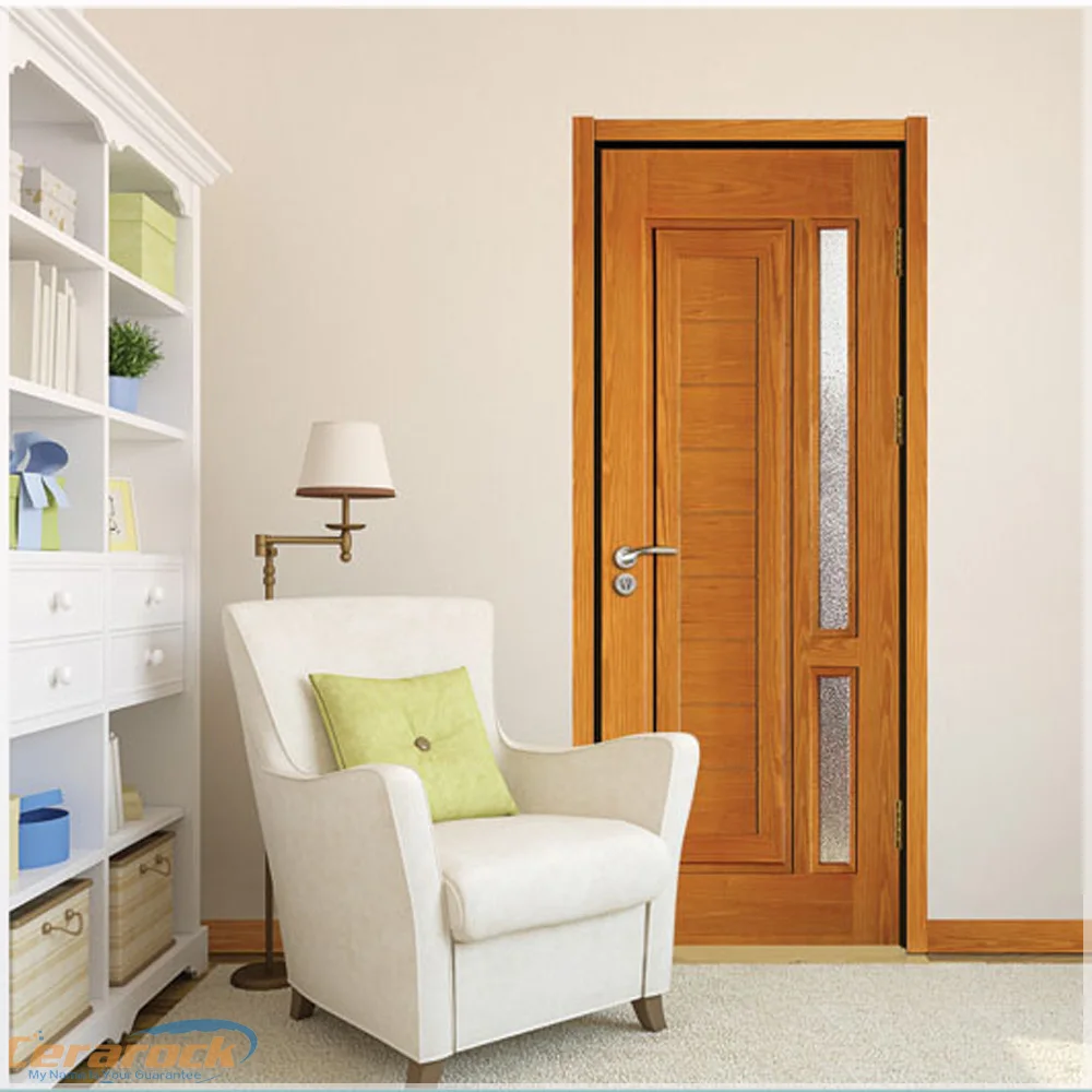 Cerarock hot sale PVC MDF  wooden interior door for rooms, hotel, hospital, buildings