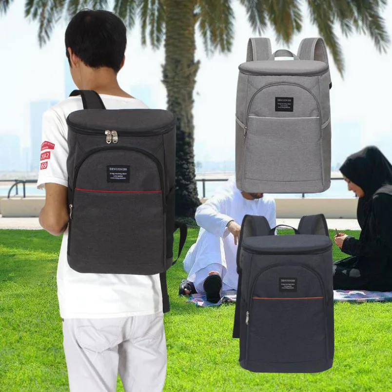 New double shoulder red wine package waterproof lunch Cooler  bag for  picnic large capacity thermal insulation bag.