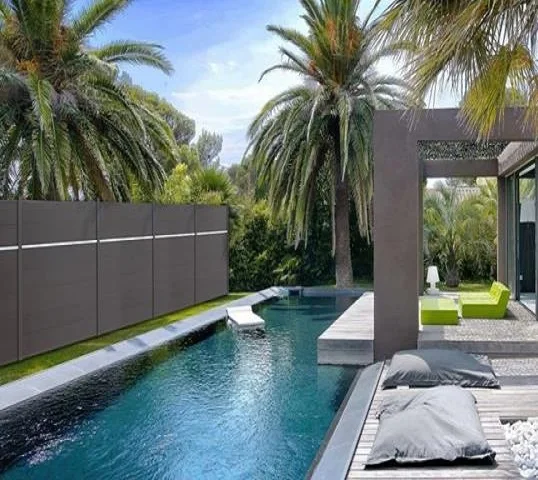 Европейская конструкция ударное сопротивление наружный сборный конфиденциальный ПВХ WPC забор