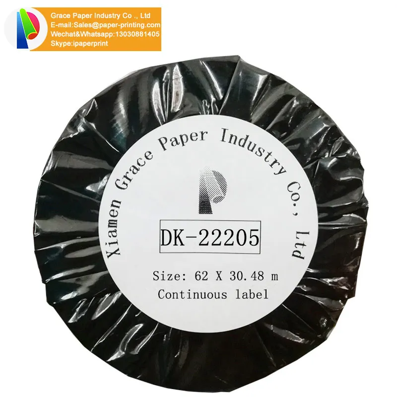 adhesive thermal stickers paper DK-22205 DK 22205 DK 2205