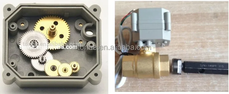 3-way Electric motorized ball valve Electric motor operated valve