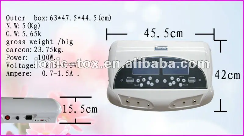 Foot detox machine ion cleanse health device to remove heavy metal
