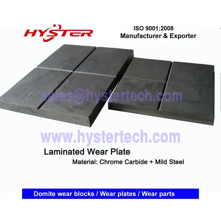 China Supplier CWI bimetal wear plate 700BHN size 300x300mm