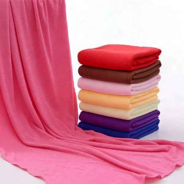 Cheap 80 polyester 20 polyamide plush microfiber terry towel for promotion