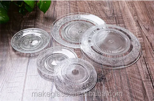 Hot Sell Free Sample Empossment Design Dinner Plate