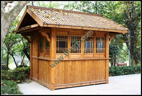 
Popular and economic wood outdoor kiosk booth for toilet 