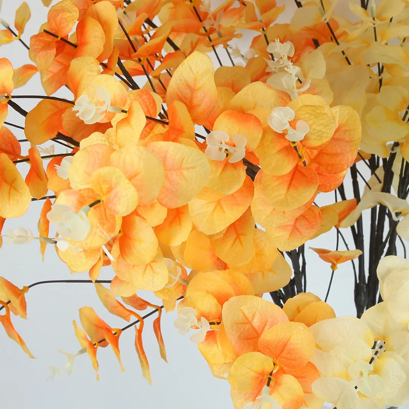 Wholesale The high branches of money durable artificial garden real touch leaves