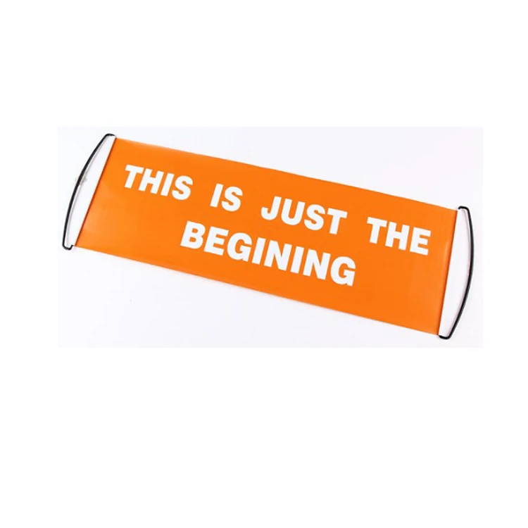 
Custom Hand Held Scrolling Banner Retractable Fan Banner 