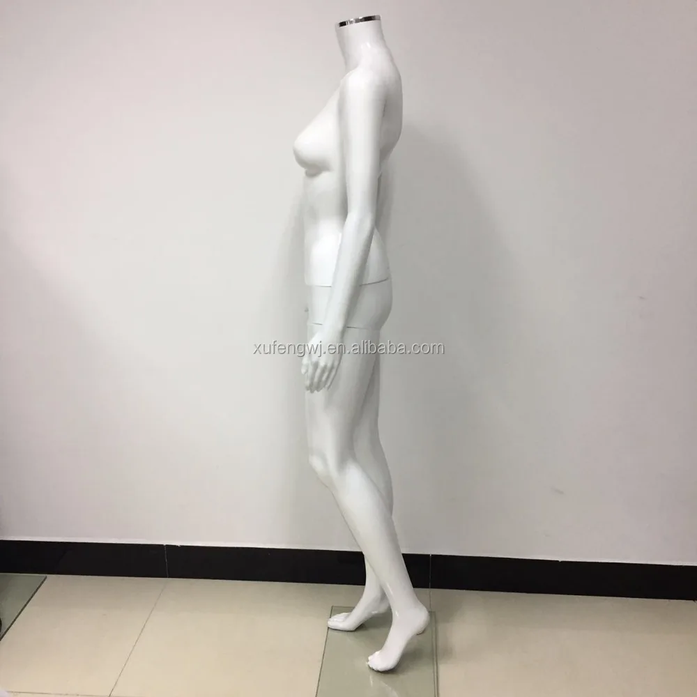 Headless Glossy White Dummy Spray Paint Woman Model High Quality For Wedding Dress Display Mannequin Accept Color Custom