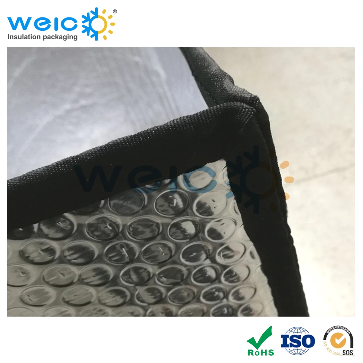 Aluminium insulation foil cover bag for pallet, thermal insulated pallet cover