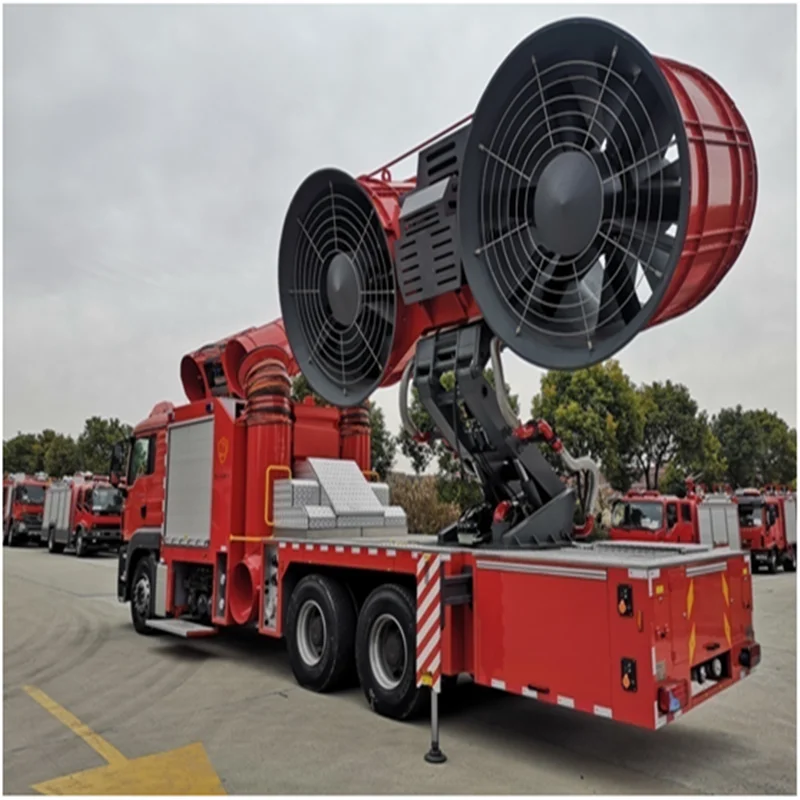 Shanghai JINDUN new generation Large Smoke Exhaust Fire Truck Vehicle for sale