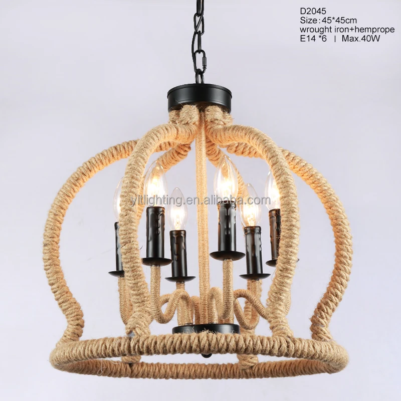 Loft Retro Chandelier Lights Industrial Iron Pendant Lighting Vintage Lamp American Country Retro Lamp with Edison Blubs Lights