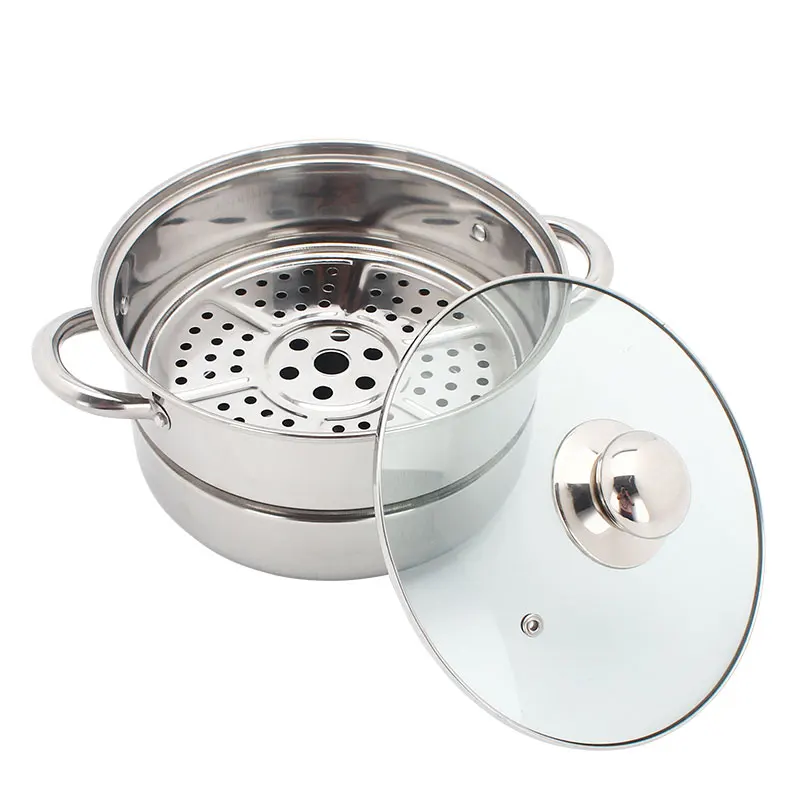 
Wholesale Multi Layers Cooking Steamer Stainless Steel Steamer Pot With Lid Steaming Cookware 