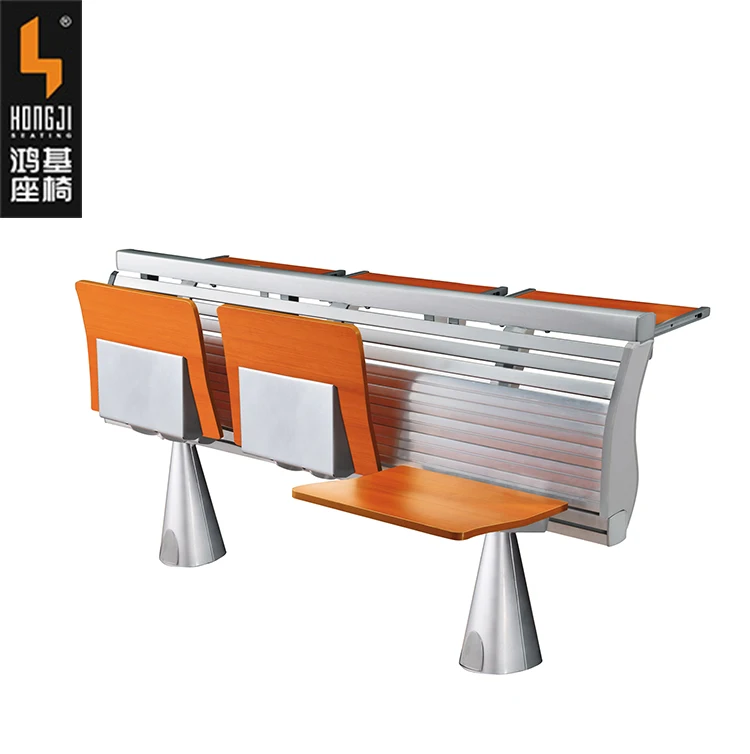 Folding Aluminium Appearance Lecture Hall Desk and Chair