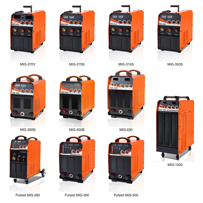 Multifunctional 8.6 KVA Tool Inverter MIG-270Y IGBT Inverter Co2 MIG Welding Machine