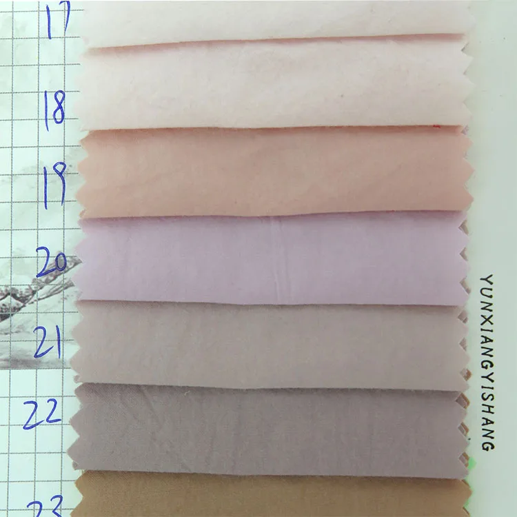 wholesale In-stock item woven style high quality washed 60S plain crepe 100% cotton fabric use for bags, bed sheet, dress, etc