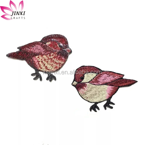 Custom bat man shape iron on embroidered patch