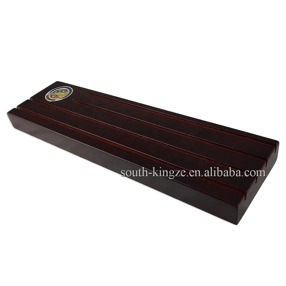 
4 Rolls Solid Red Wood Challenge Coin Display Case With Hole Digging Can Put 40*3mm Coin In Stock 