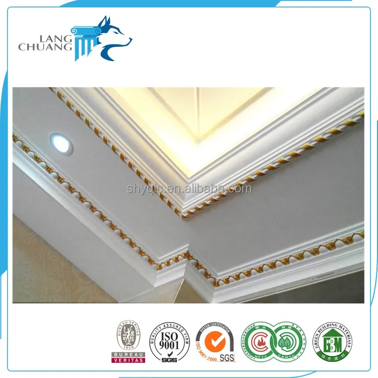 
Pop Ceiling Design Gilt Polyurethane PU Molding Profile For House 