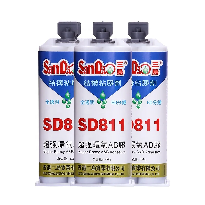 SD811 Clear Liquid Epoxy Resin AB glue  structure bonding for metal  ceramic  glass
