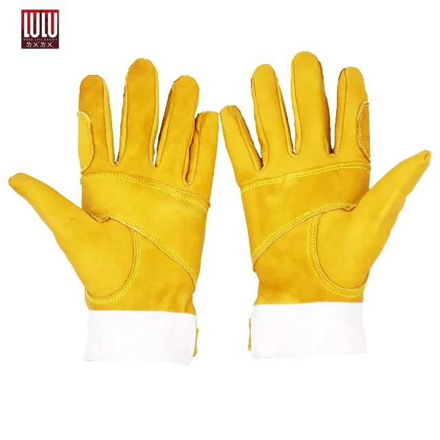 
heavy duty nitrile gloves cow split leather welding gloves work gloves leather 