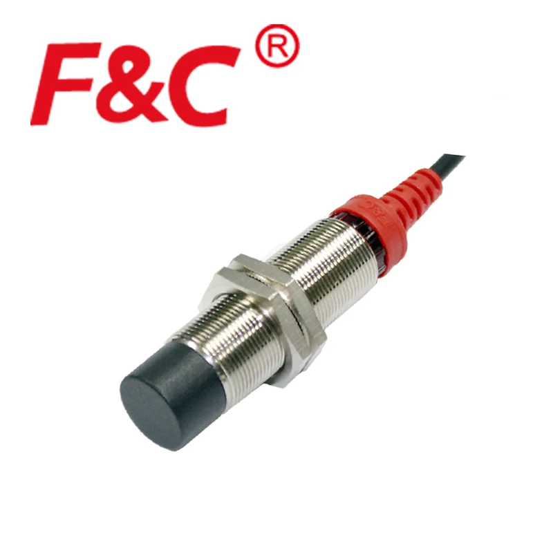 F3C series M18 5mm Flush type Inductive Proximity Switches DC12-24v, 3-wires, PNP or NPN outputs offered DC proximity switch