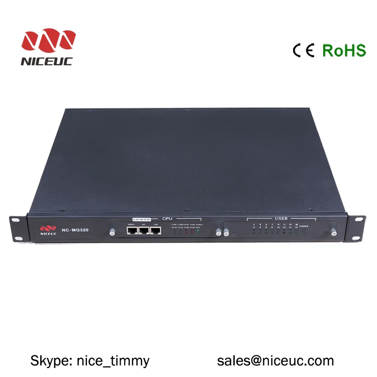Niceuc 32 fxs gateway cheap ip to analog converter with OEM service