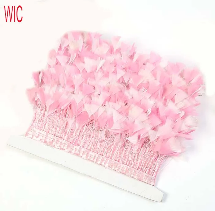 China Manufacturer Goose Biot-Stripped Cocktail Fringe  Feather Trim