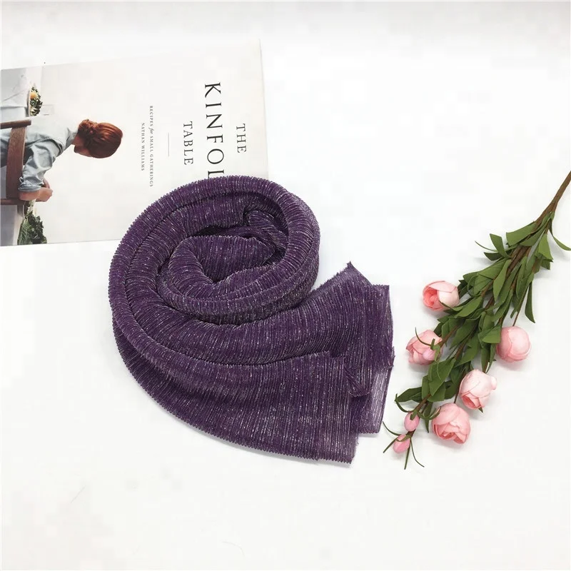 
Beautiful Fashion Elasticity Gold Wire High Grade Fashion Dubai Hui Nationality Muslim Head Hijab Warps Scarf Shawl 