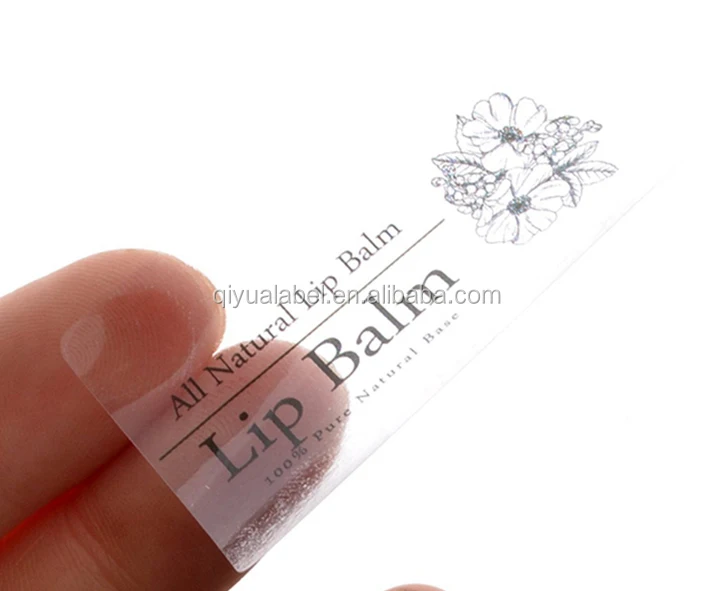 Custom background and text color black white clear sticker transparent label