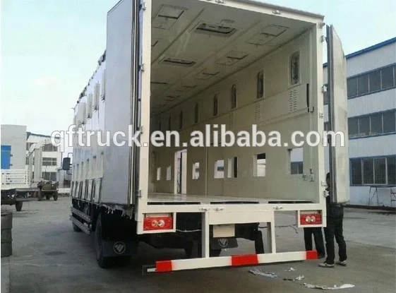 Dongfeng 4x2 Live Baby Chick Poultry Transport Refrigerated Truck for sale