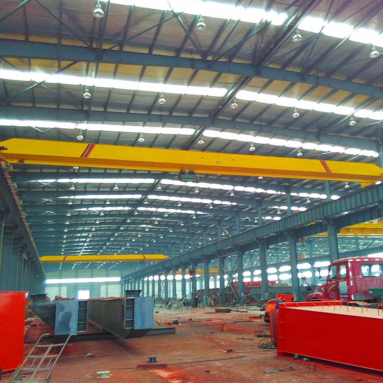 Widely used workshop 10t single girder rail travelling overhead crane