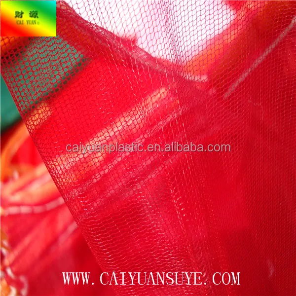 Caiyuan лучшие продажи дешевые сетчатых мешков овощи сумка из сетки лук упаковка