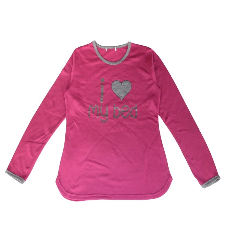 Printed O-neck cotton turkish pyjamas for ladies