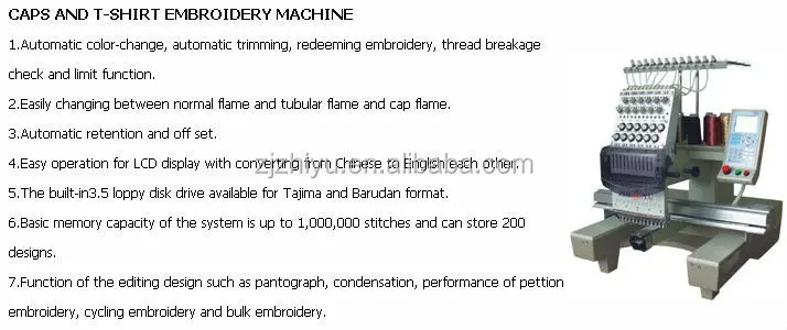 1201 Single head  hot sales Cap T- shirt embroidery machine