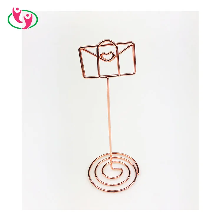 
Metal High Quality Wholesale Custom stand Envelop Flamingo Shaped Memo Clip 