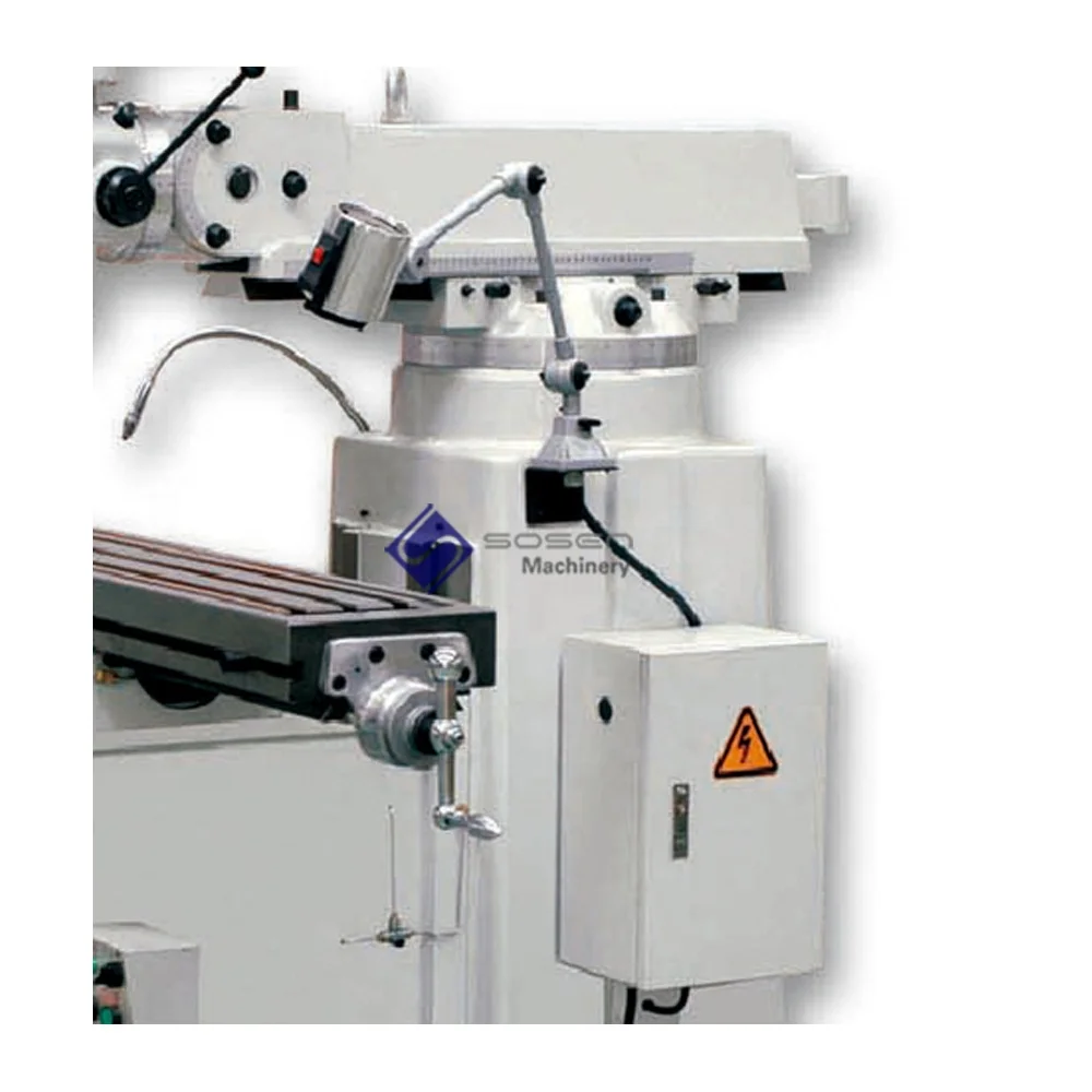 X6325 ISO40 Spindle Universal Taiwan Turret Milling Machine with Power Feed