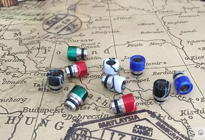 510 drip tip acrylic+stainless steel drip tip for ego