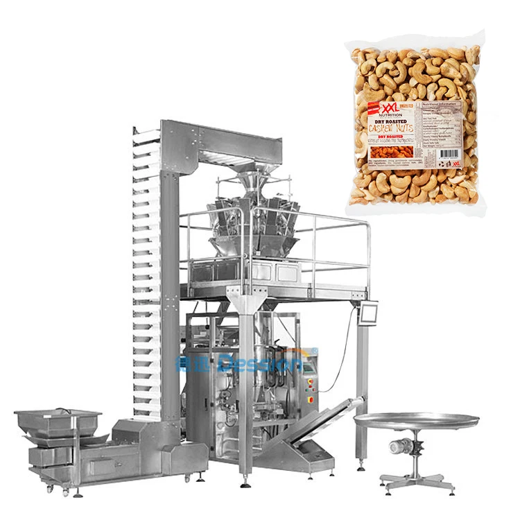 Manufacture cashew penuts beans roast penuts nuts packing machine factory price