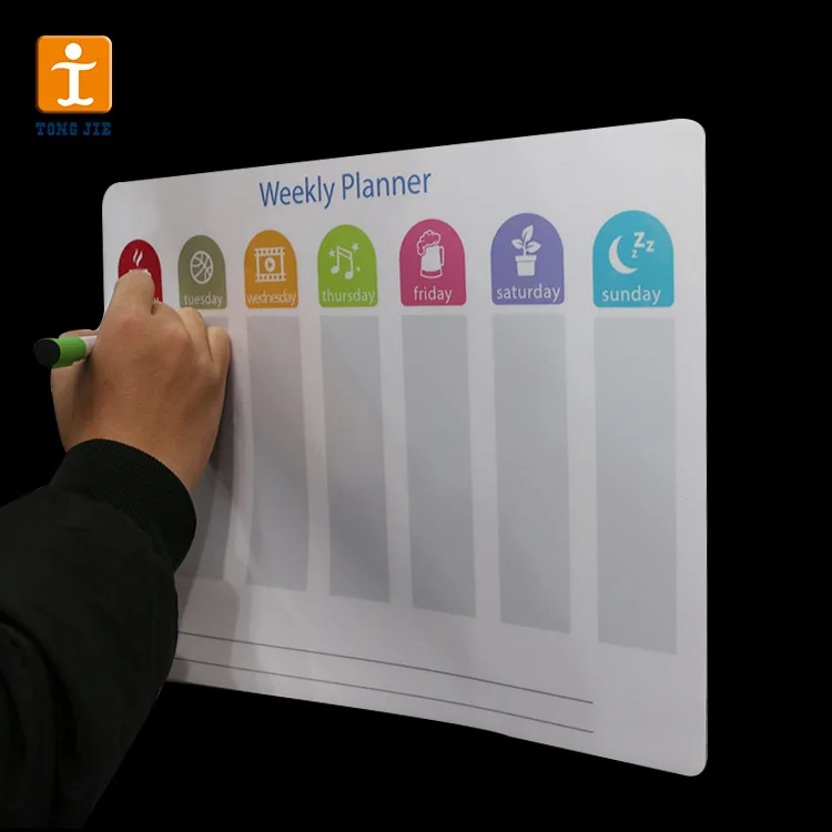 Fridge Magnet Magnetic Refrigerator Calendar Dry Erase Board