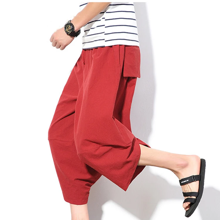 New Arrival Sports Joggers Sweatpants Mens Blank Loose Fit Trousers Harem Pants