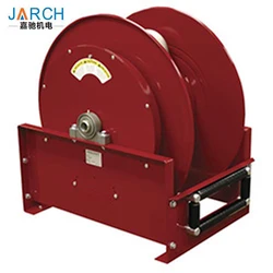 OEM ODM industrial heavy duty 100 feet cable hose reel metal swivel air water drum reel for heavy duty assemble wall mounted