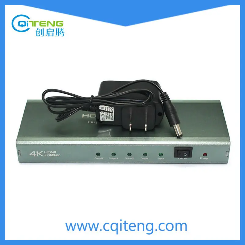 Завод 4 разъём(ов) HDMI Splitter 1.4 В 1 x 4 1 вход 4 выход поддержка 4 К * 2 К и 3D 4 К HDMI Splitter