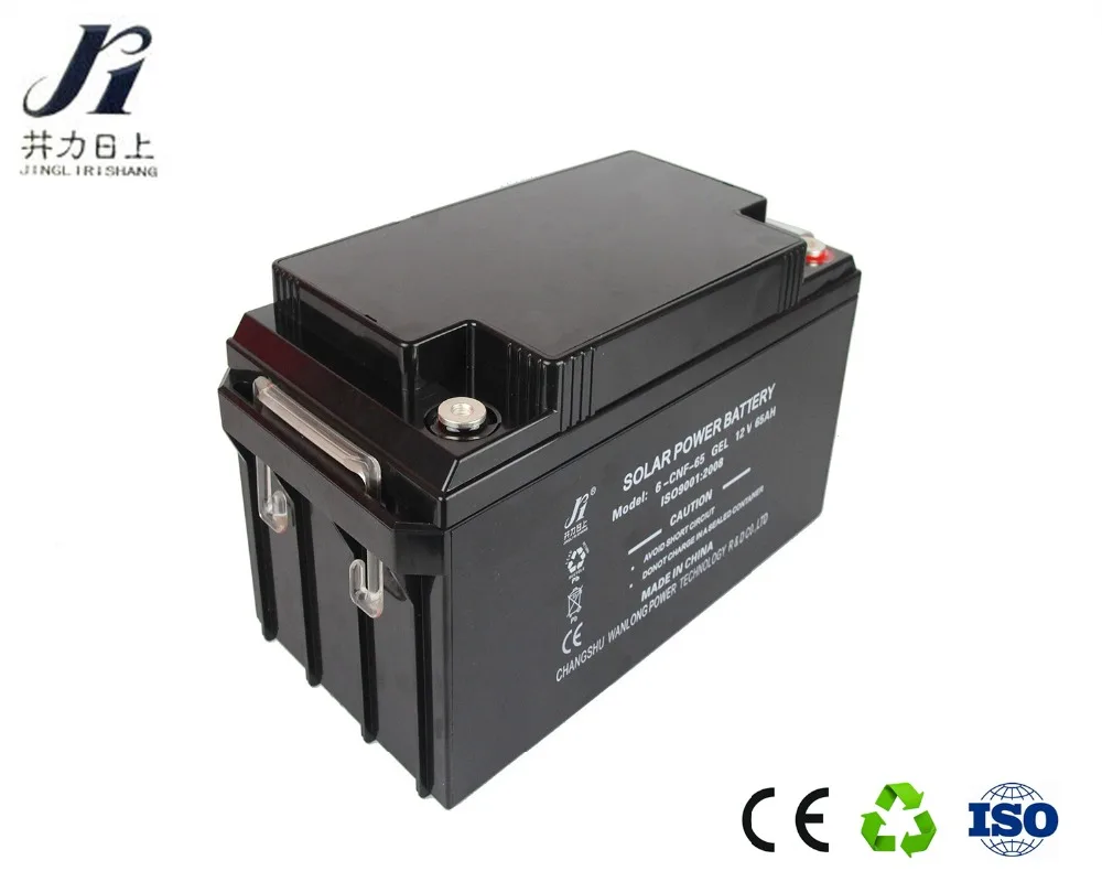 Гель свинцово-кислотная аккумуляторная батарея многократного цикла глубокого заряда-разряда 12V 65AH Солнечная аккумуляторная батарея